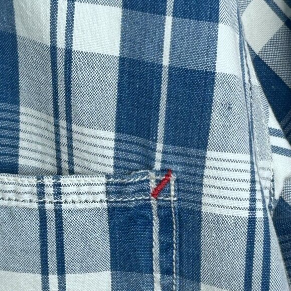 Pepe Jeans London Men's Striped Button Down Size L  Shirt | Blue & White Cotton - Picture 4 of 10